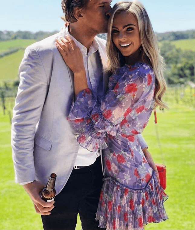 Talulah Femme Flounce Mini Dress Print  Size 8 for rent on The Volte - main image