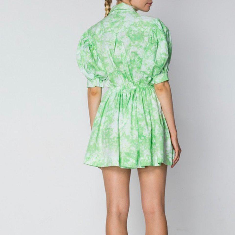 SWF Mini Collar Dress Green Size 8 (also fits Size 10) - Image 2