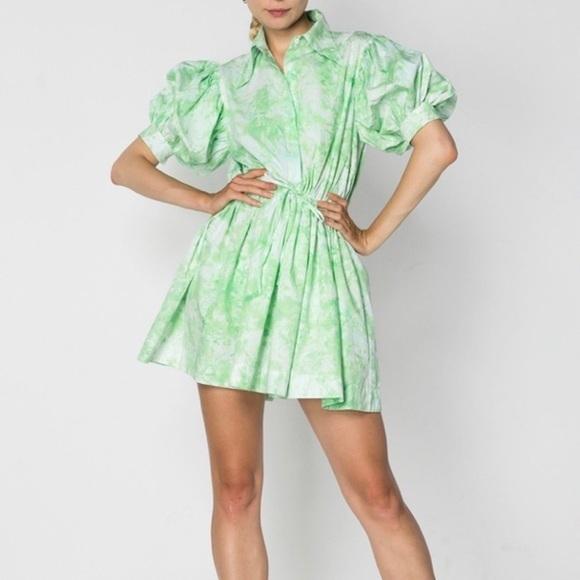 SWF Mini Collar Dress Green Size 8 (also fits Size 10) - Image 1
