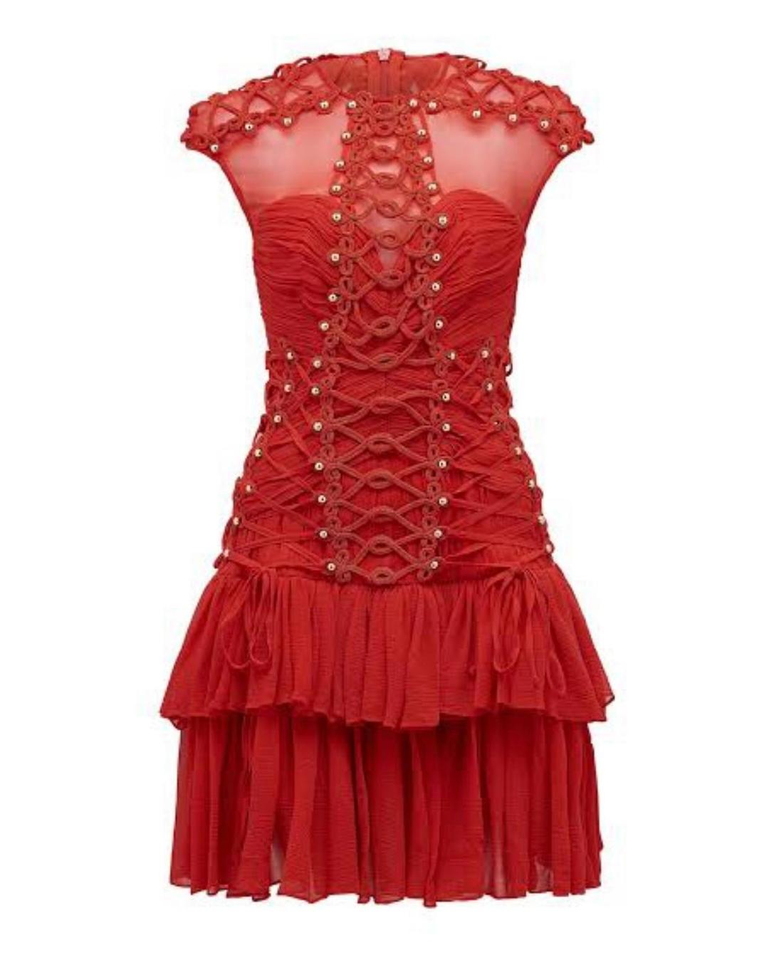 Thurley April Dress Red Size 10 for rent on The Volte - main image