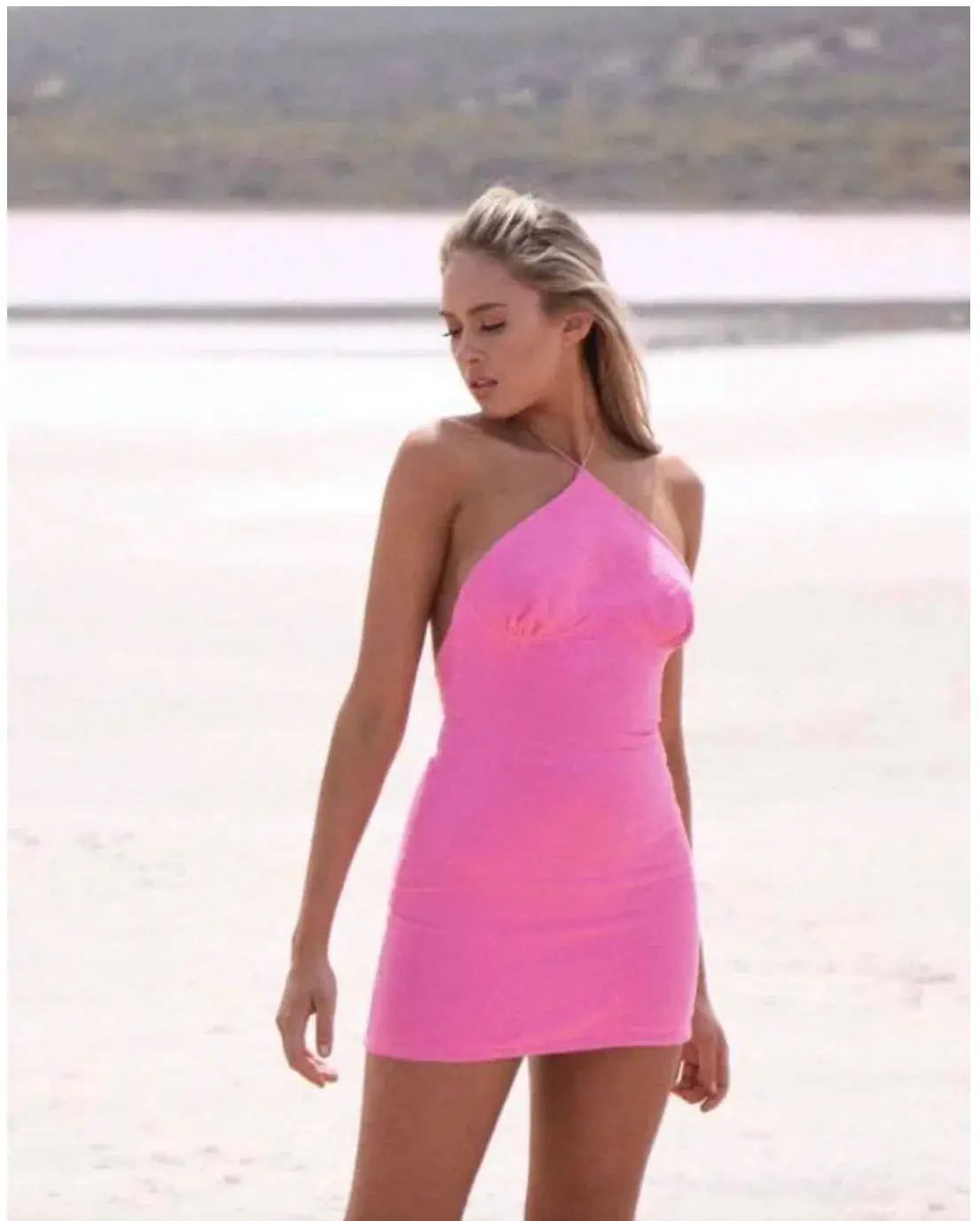Natalie Rolt Poppy Mini Dress pink - Image 2