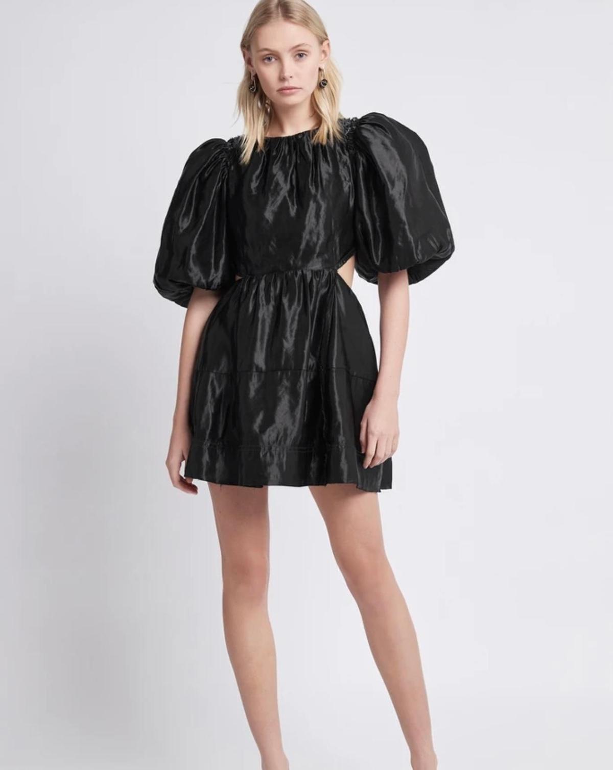 Aje Relic Beaded Mini Dress Black Size 14 - Image 1