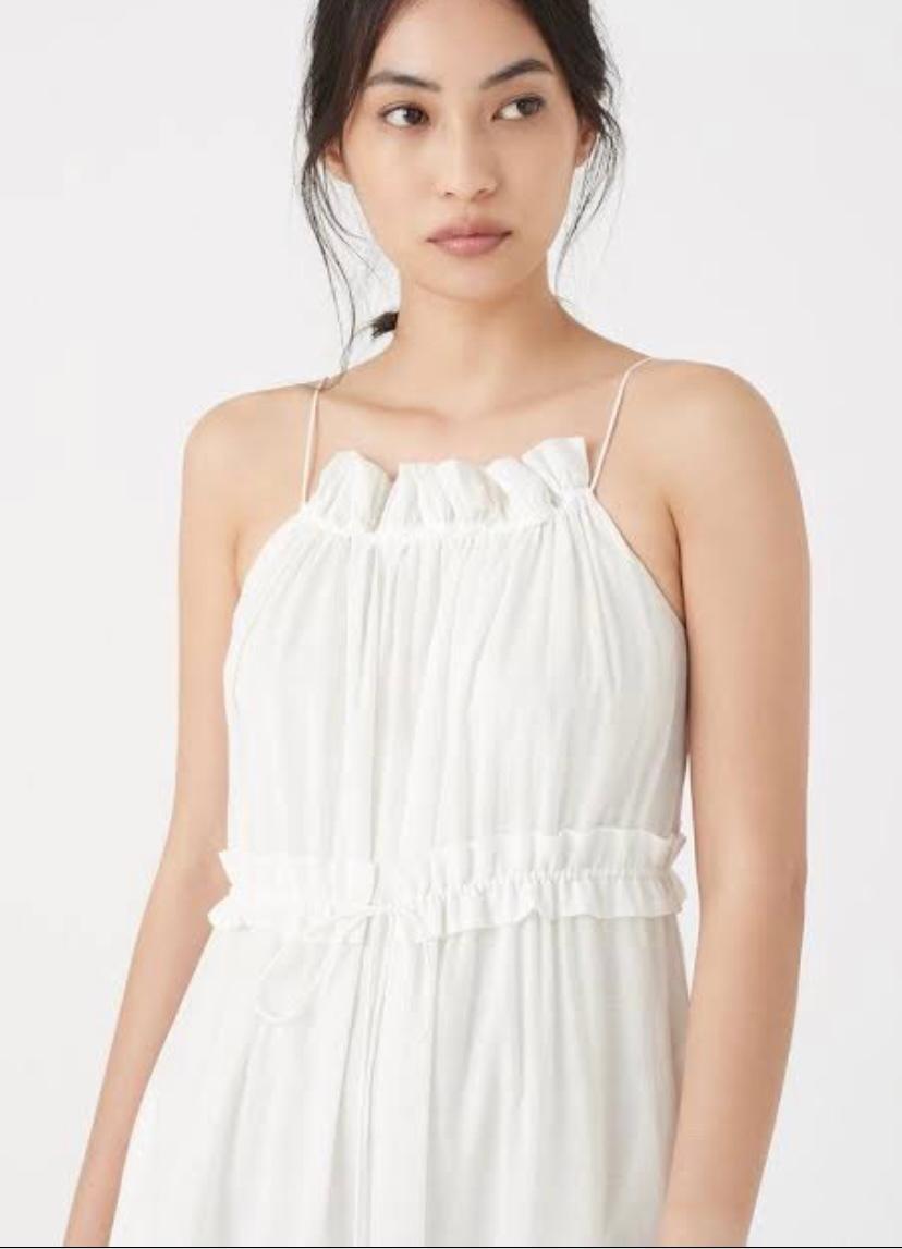 Aje Banksia Tiered Maxi Dress White Size 6 - Image 2