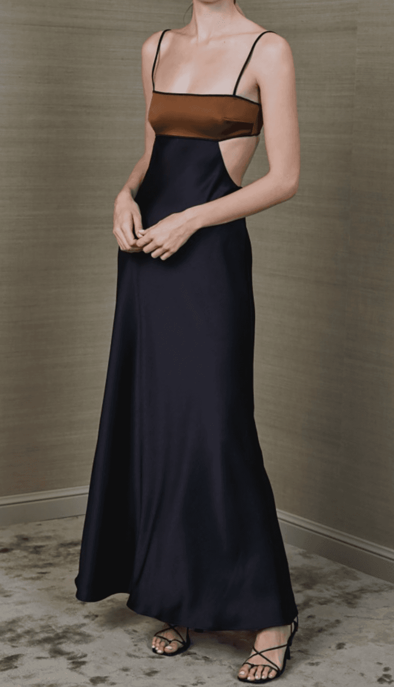 Bec & Bridge Agatha Cut Out Midi Dress Black Size 10 - Image 1