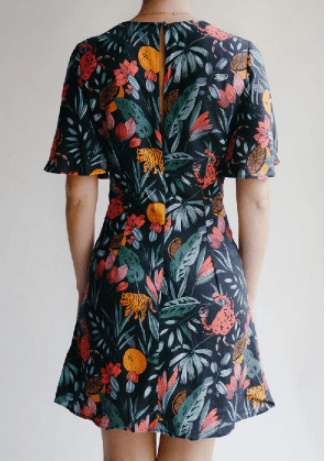 Finders Keepers Sally Mini Dress Tropical Print Size 6 - Image 4