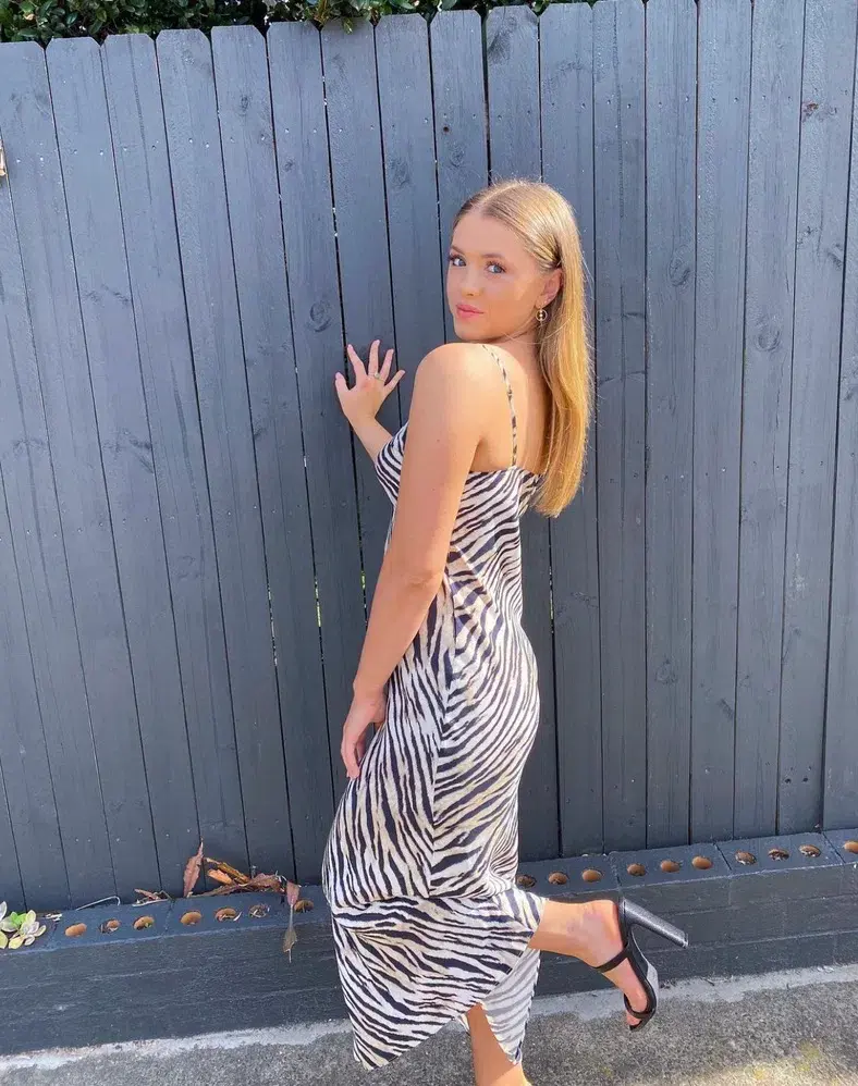 Tigerlily Miku Slip Dress Print Size 8 - Image 1