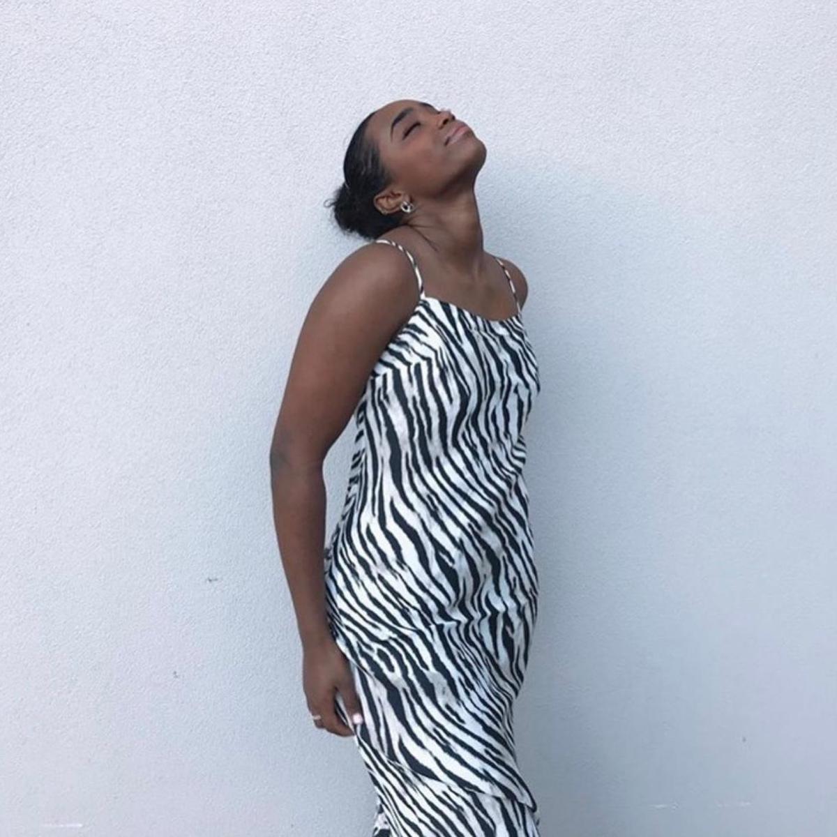 Tigerlily Miku Slip Dress Print Size 8 - Image 3