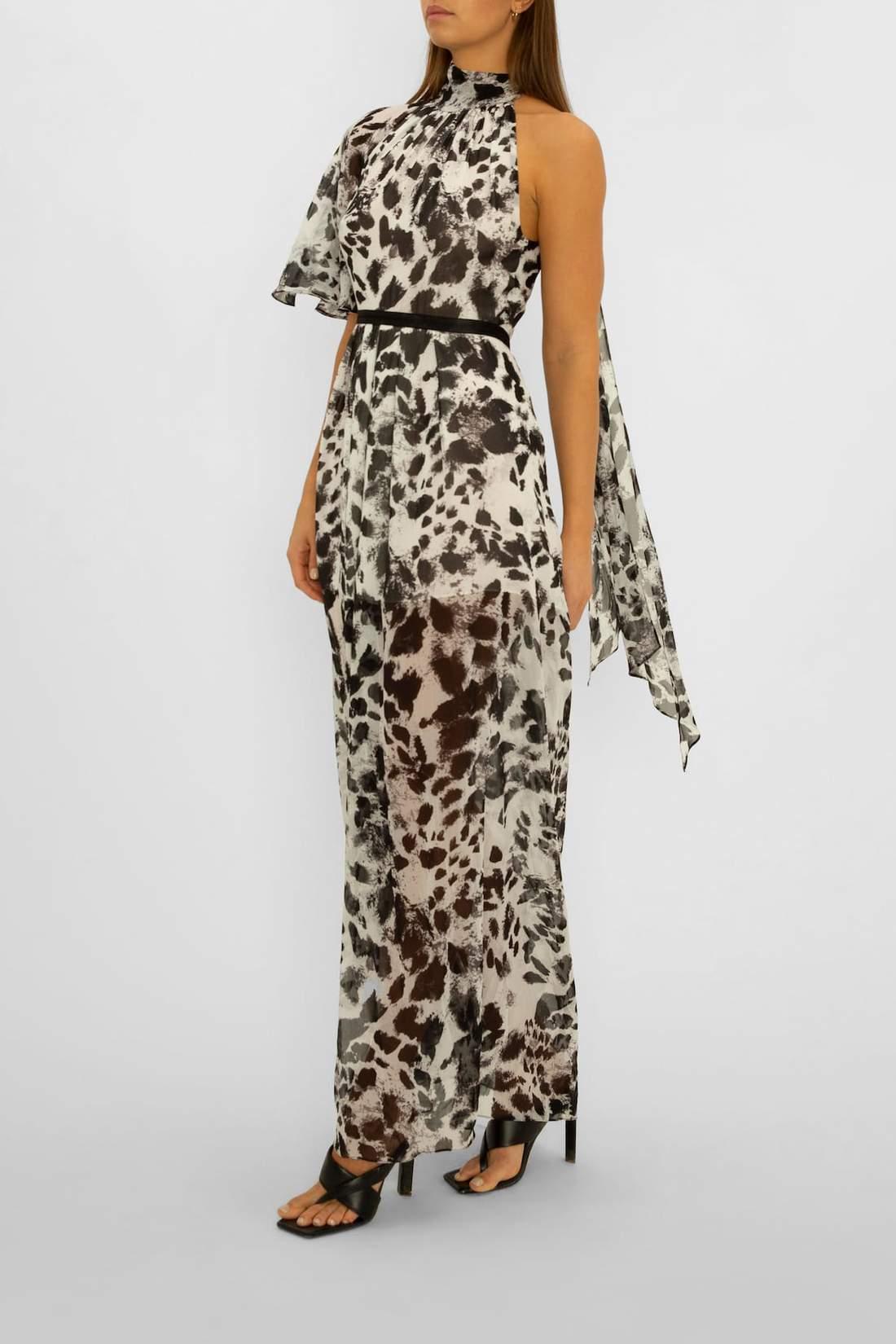 Carla Zampatti Garden Party Dress Print Size 6 - Image 2