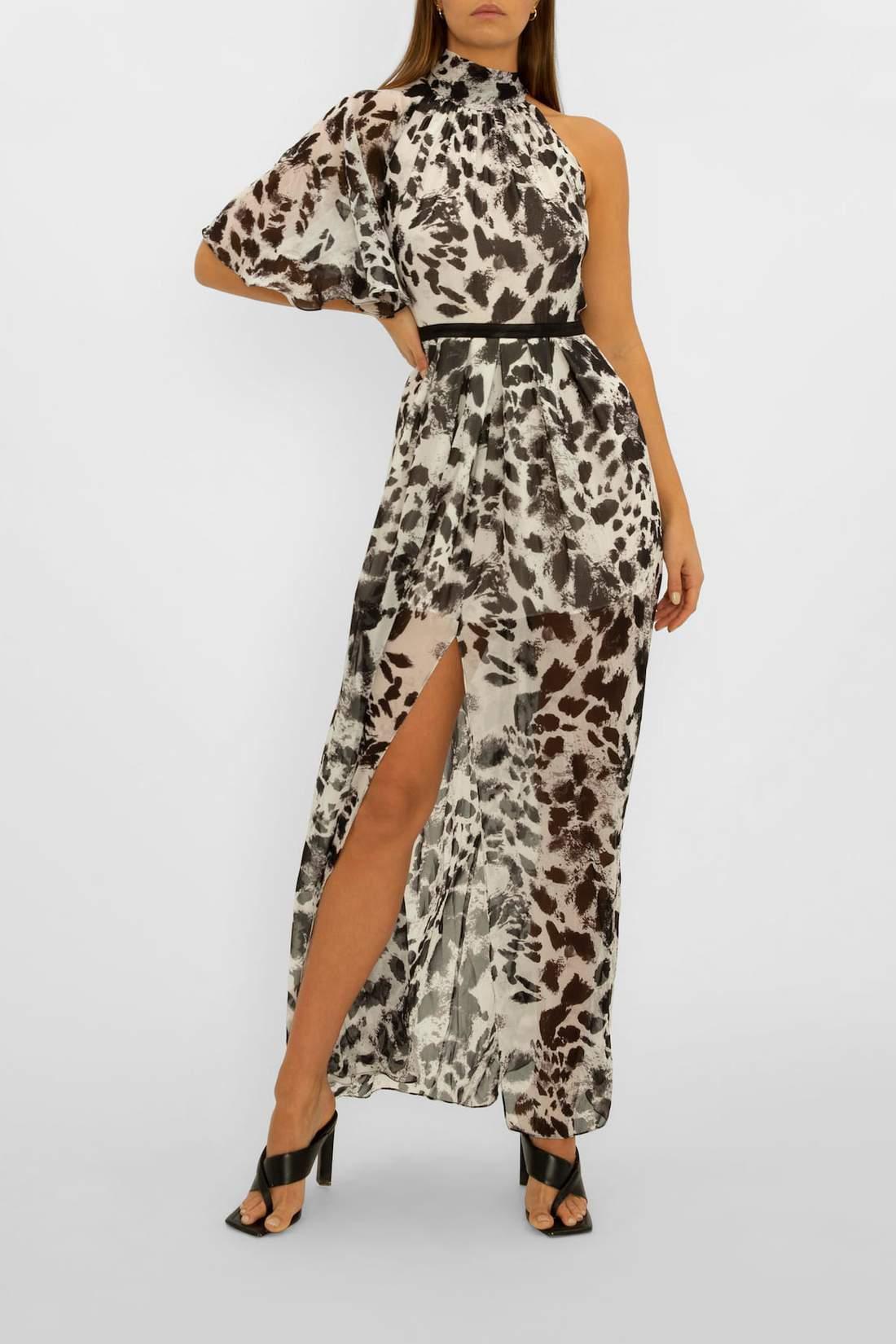 Carla Zampatti Garden Party Dress Print Size 6 - Image 1