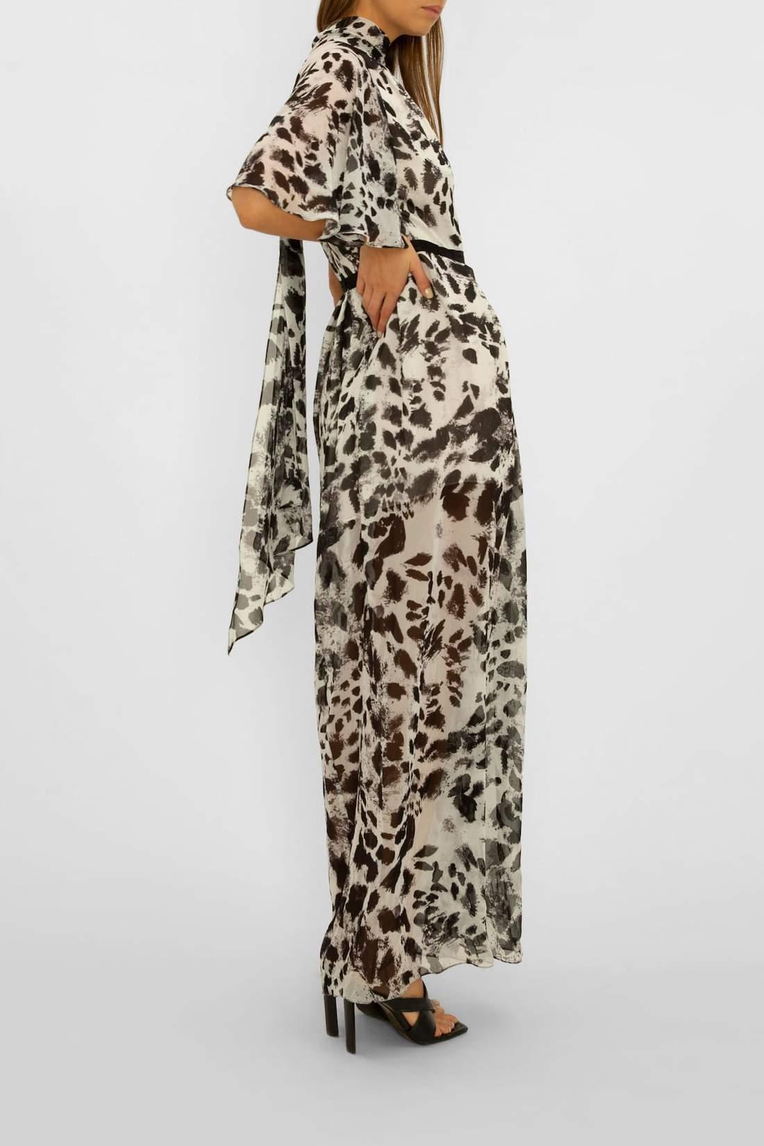 Carla Zampatti Garden Party Dress Print Size 6 - Image 3