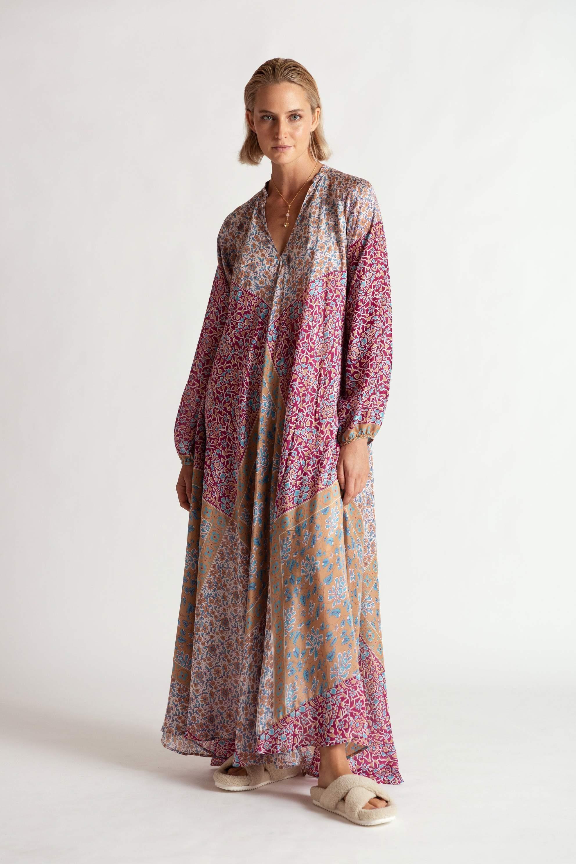 Flannel Equinox Maxi Dress Print Size 8 - Image 1