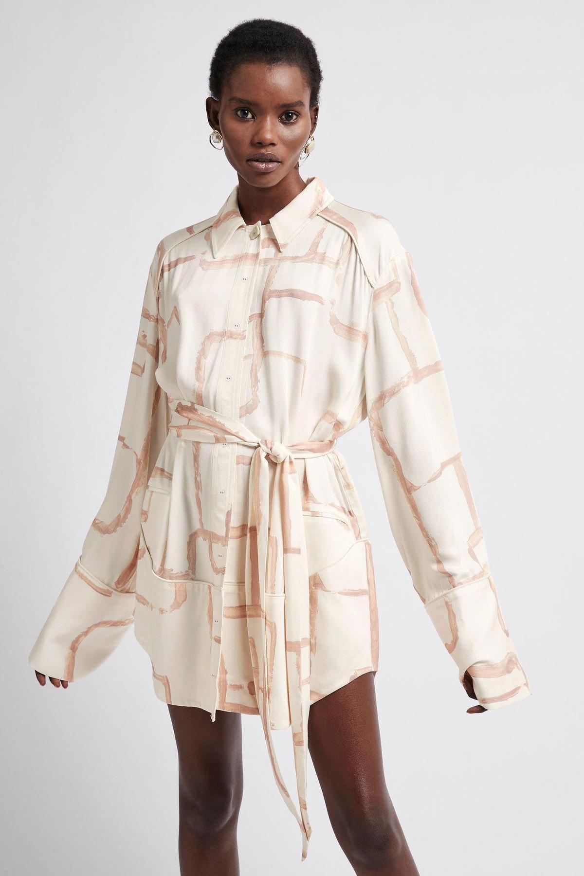 Aje L'Espirit Shirt Dress / Abstract Geo / 6 - Image 1