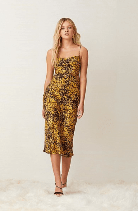 Bec & Bridge Turtle Rock Midi Dress Print Size 6 - Image 1