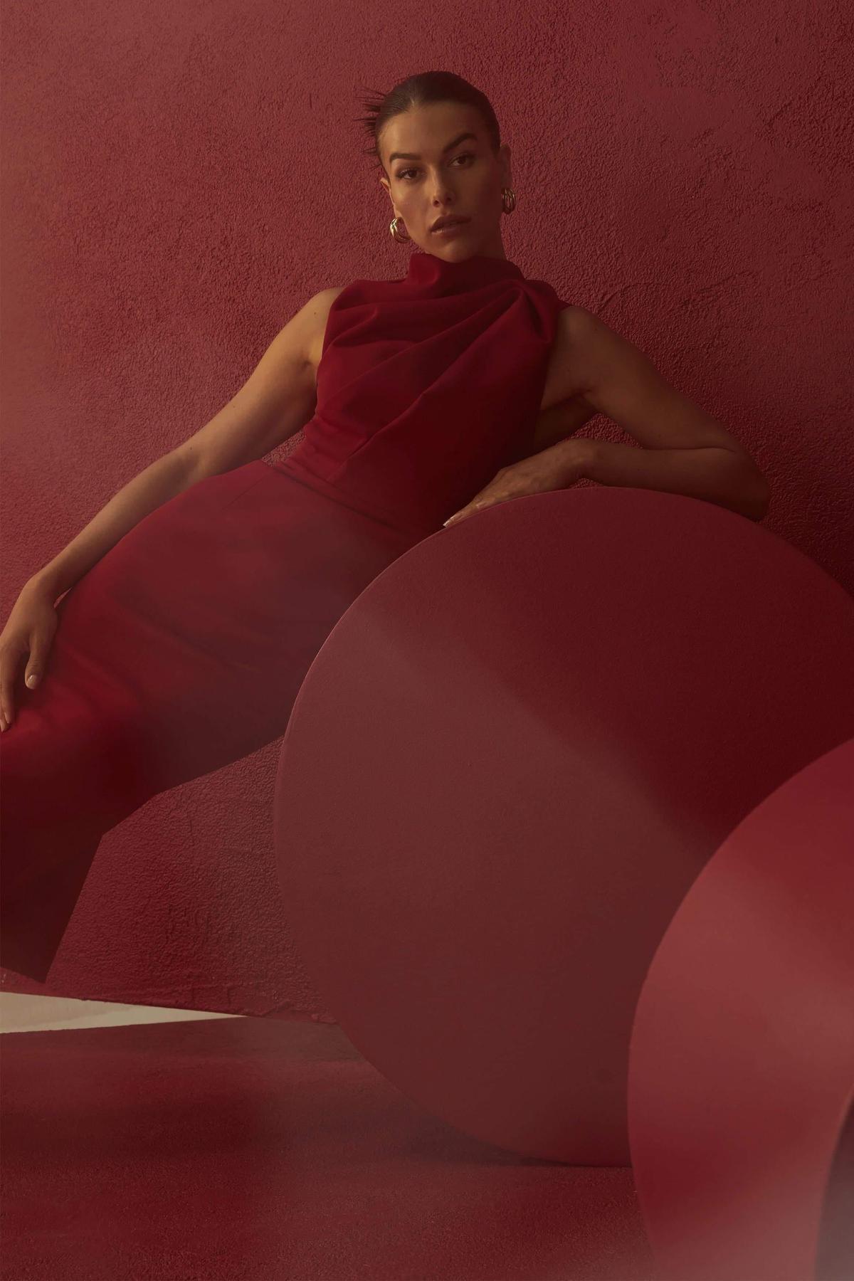 Mossman The Edge of Glory Dress Red Size 12 - Image 7