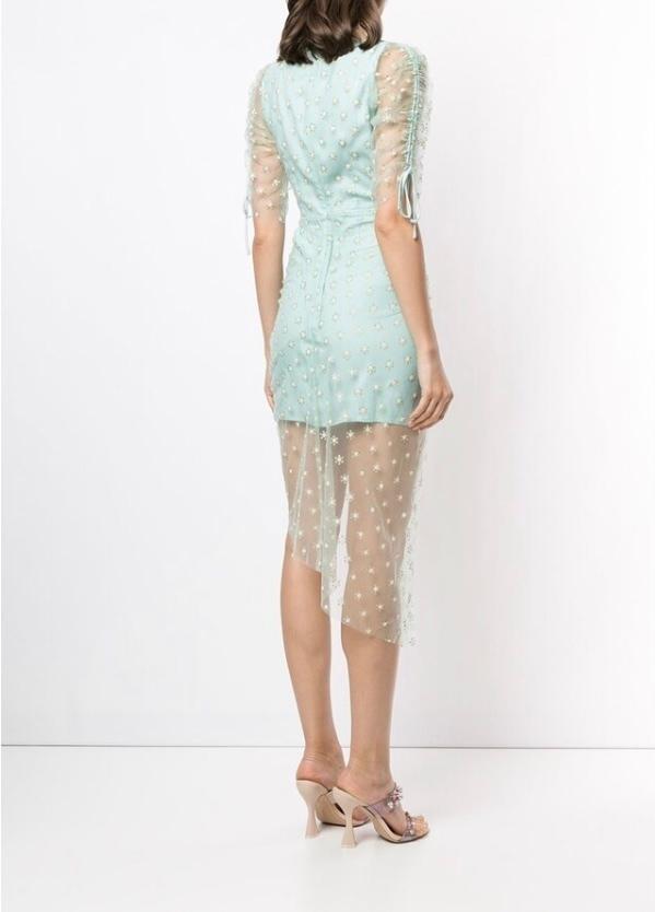 Alice McCall Peppermint Stardust Midi Dress Blue Size 8 - Image 2