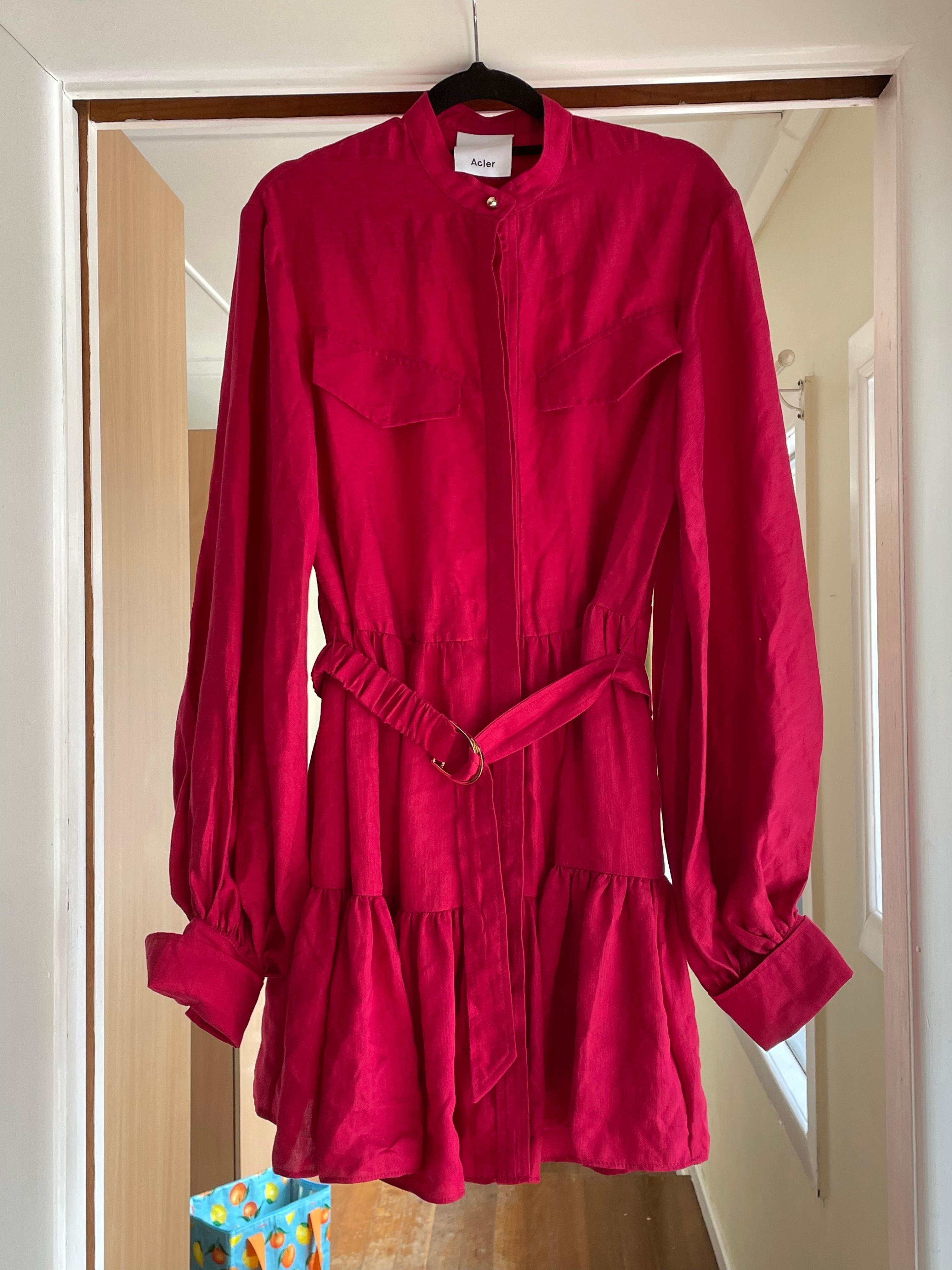 Acler Lalor Dress Red Size 8 - Image 3