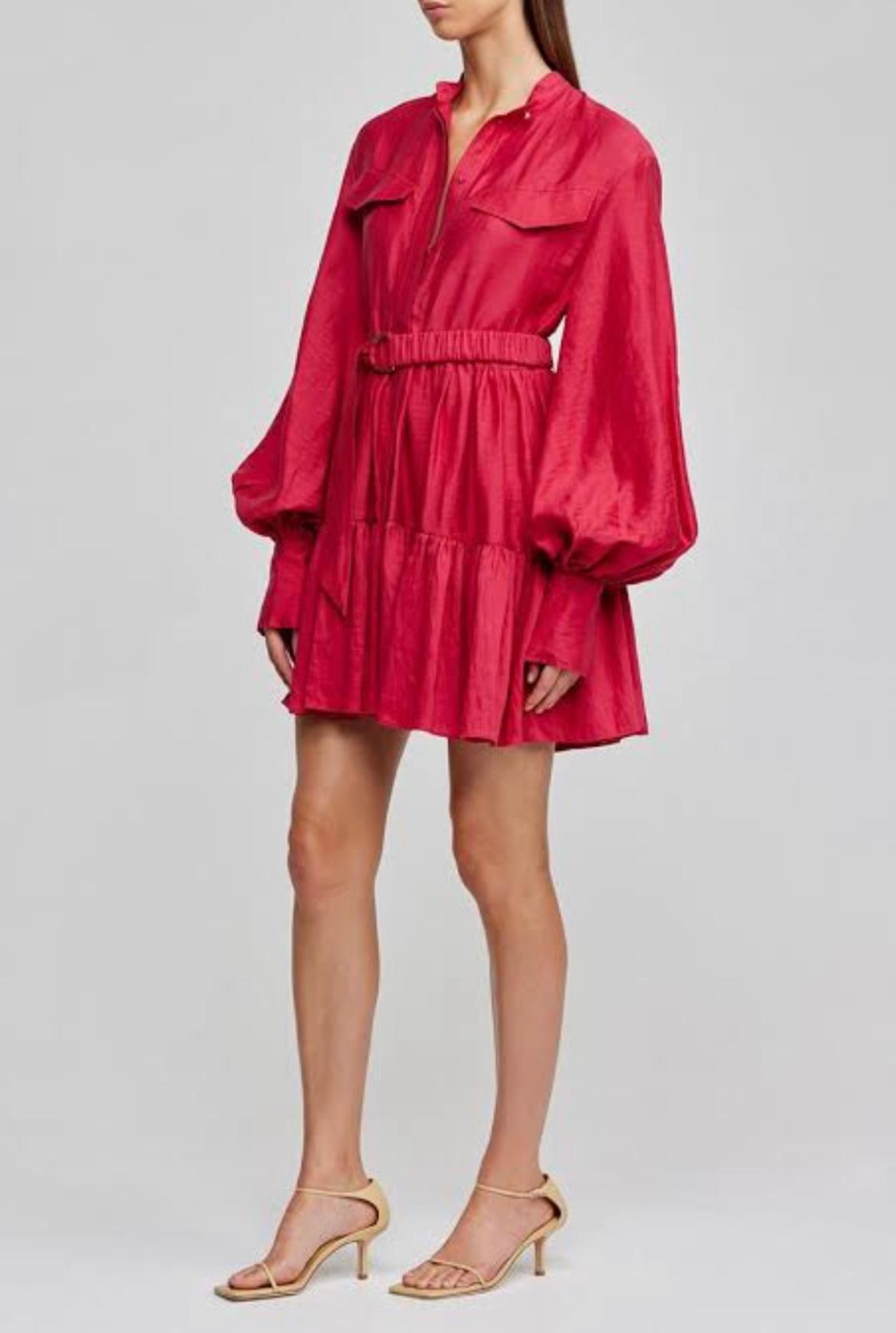 Acler Lalor Dress Red Size 8 - Image 2