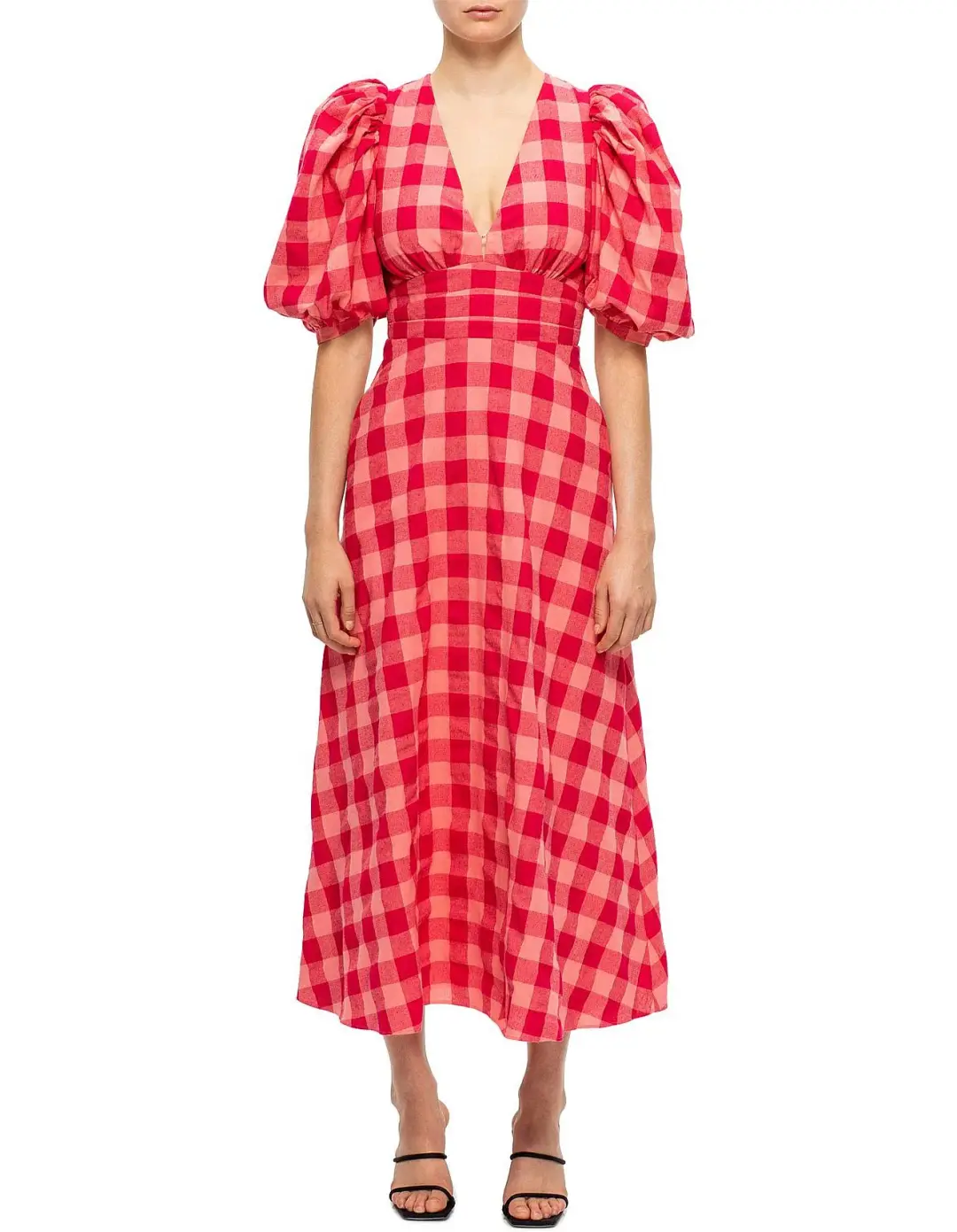 Acler Hamilton Dress Cherry Mix Print Size 8 for rent on The Volte - main image