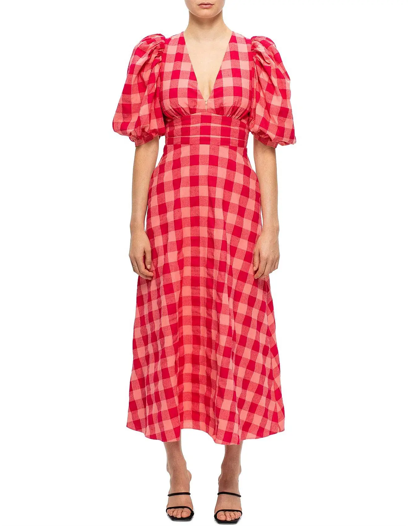 Acler Hamilton Dress Cherry Mix Print Size 8 - Image 1