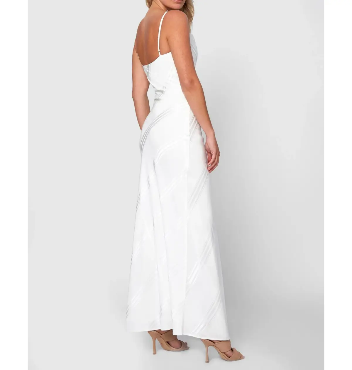 By Johnny Chelsey Slice Gown in Ivory Size AU 6 - Image 3