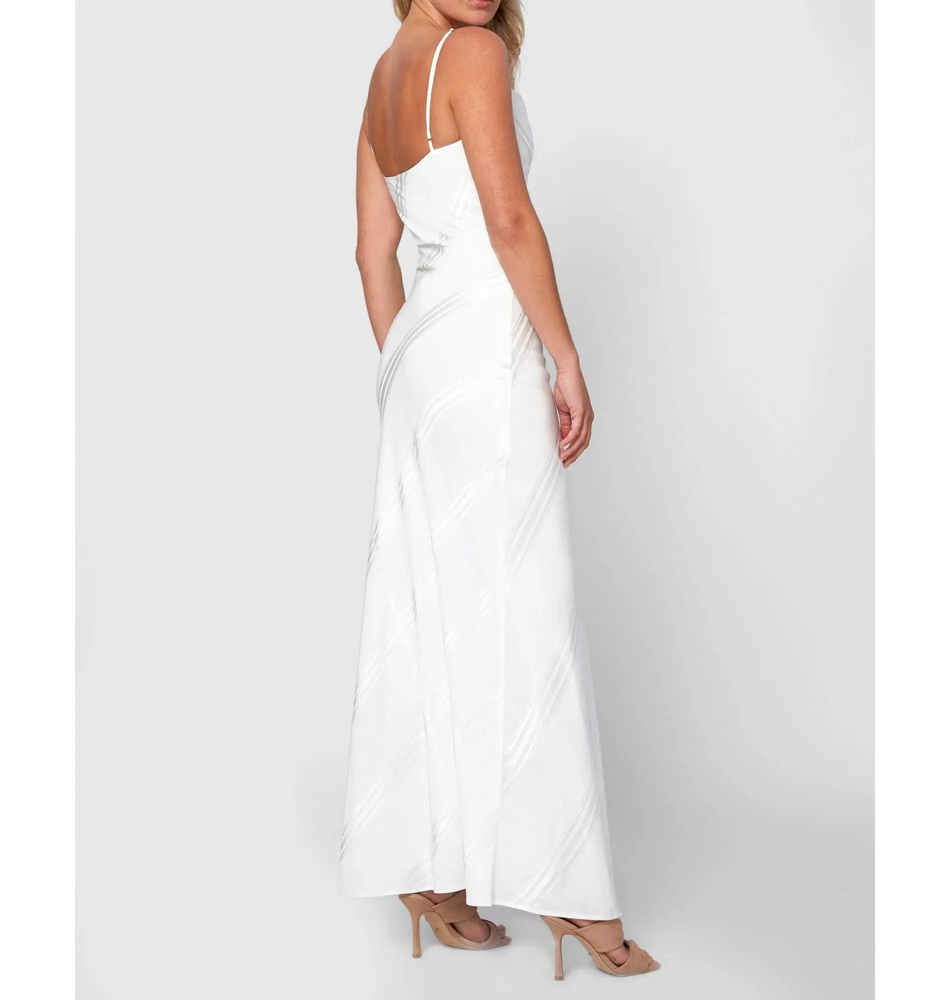 By Johnny Chelsey Slice Gown in Ivory Size AU 6 - Image 3