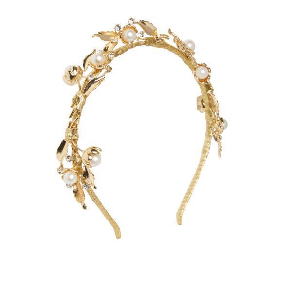 Heather McDowall Bridal Clementine Headpiece Gold - Image 2
