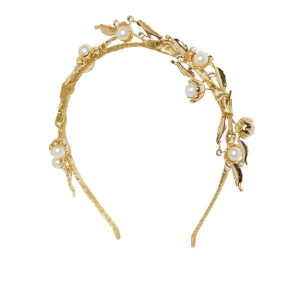 Heather McDowall Bridal Clementine Headpiece Gold - Image 1