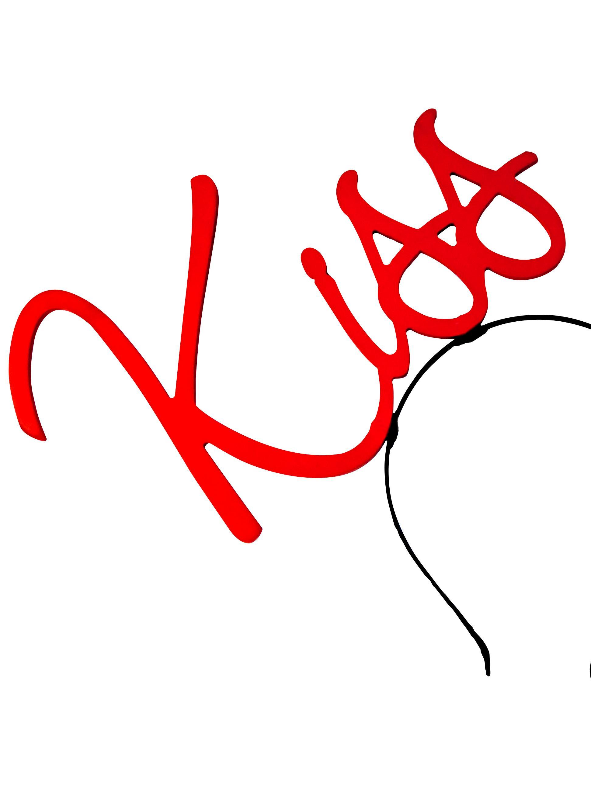 LOVE LETTERS KISS HEADPIECE IN RED - Image 1