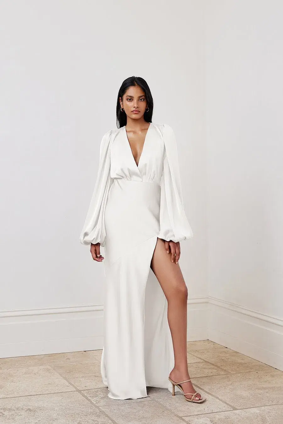 Lexi India Dress Oyster Size 8 for rent on The Volte - main image