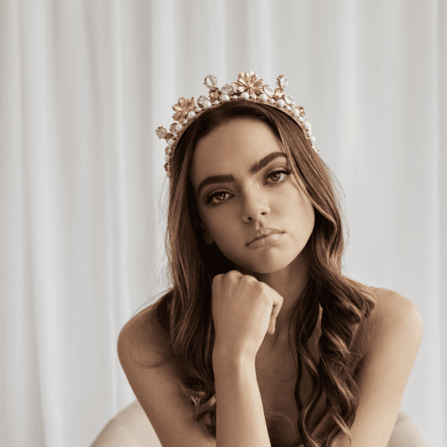 Ashlee Lauren Peach Lucia Crown - Image 1
