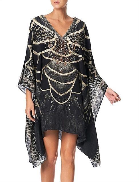 Camilla Under A Full Moon Kaftan with Button Up Sleeves Print Size 12 - Image 1