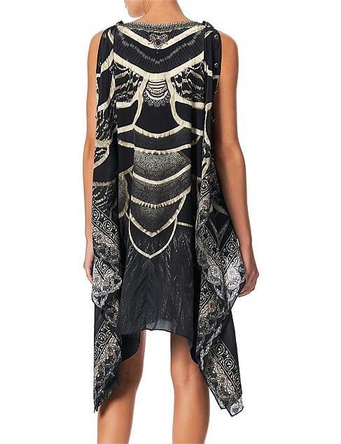 Camilla Under A Full Moon Kaftan with Button Up Sleeves Print Size 12 - Image 3