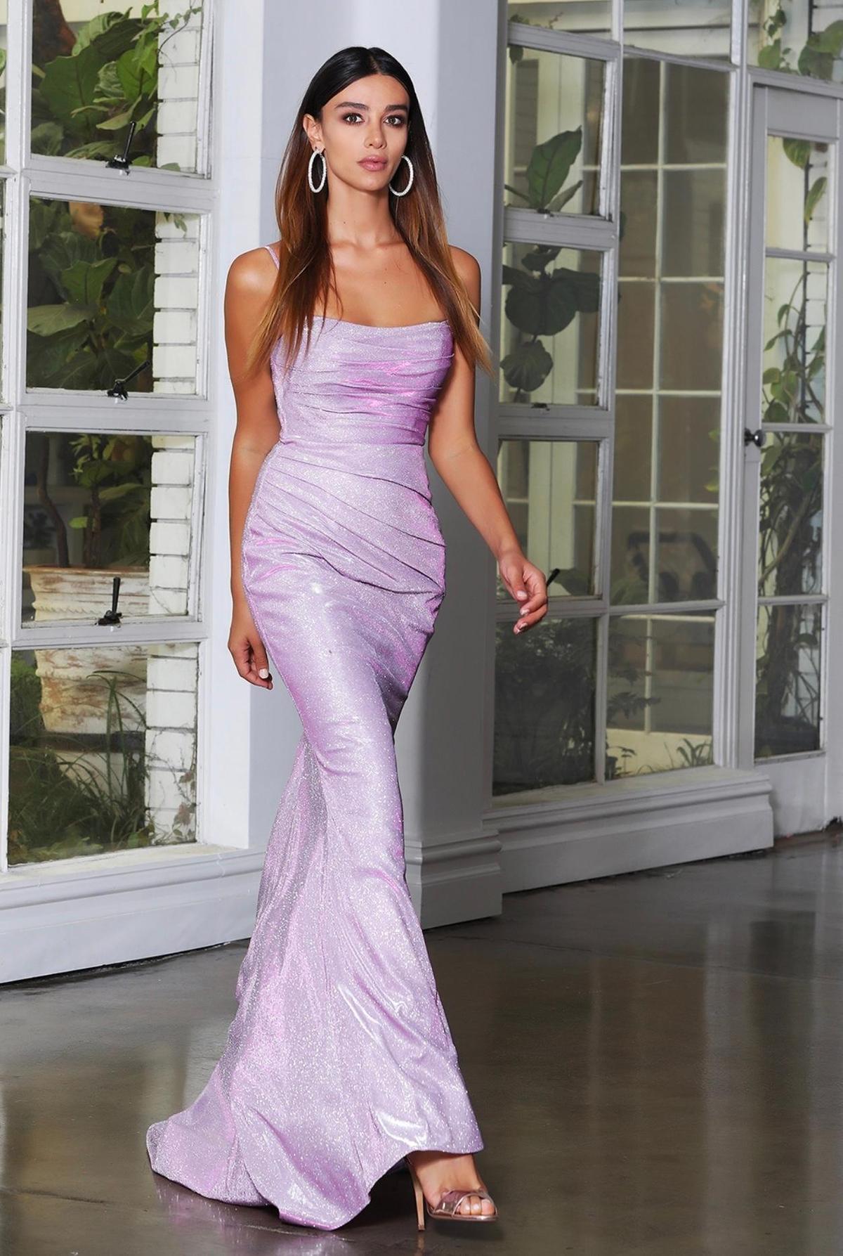 Jadore JX4010 Gown Dress Lilac Size 12 - Image 1