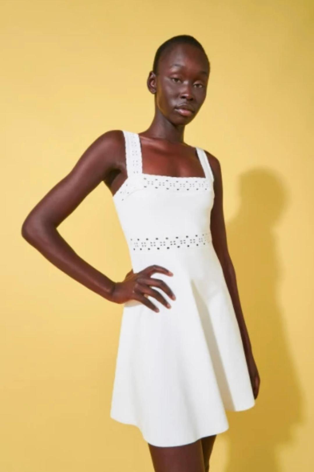 By Johnny - Knit Lace Ribbon Flare Mini 8 for rent on The Volte - main image