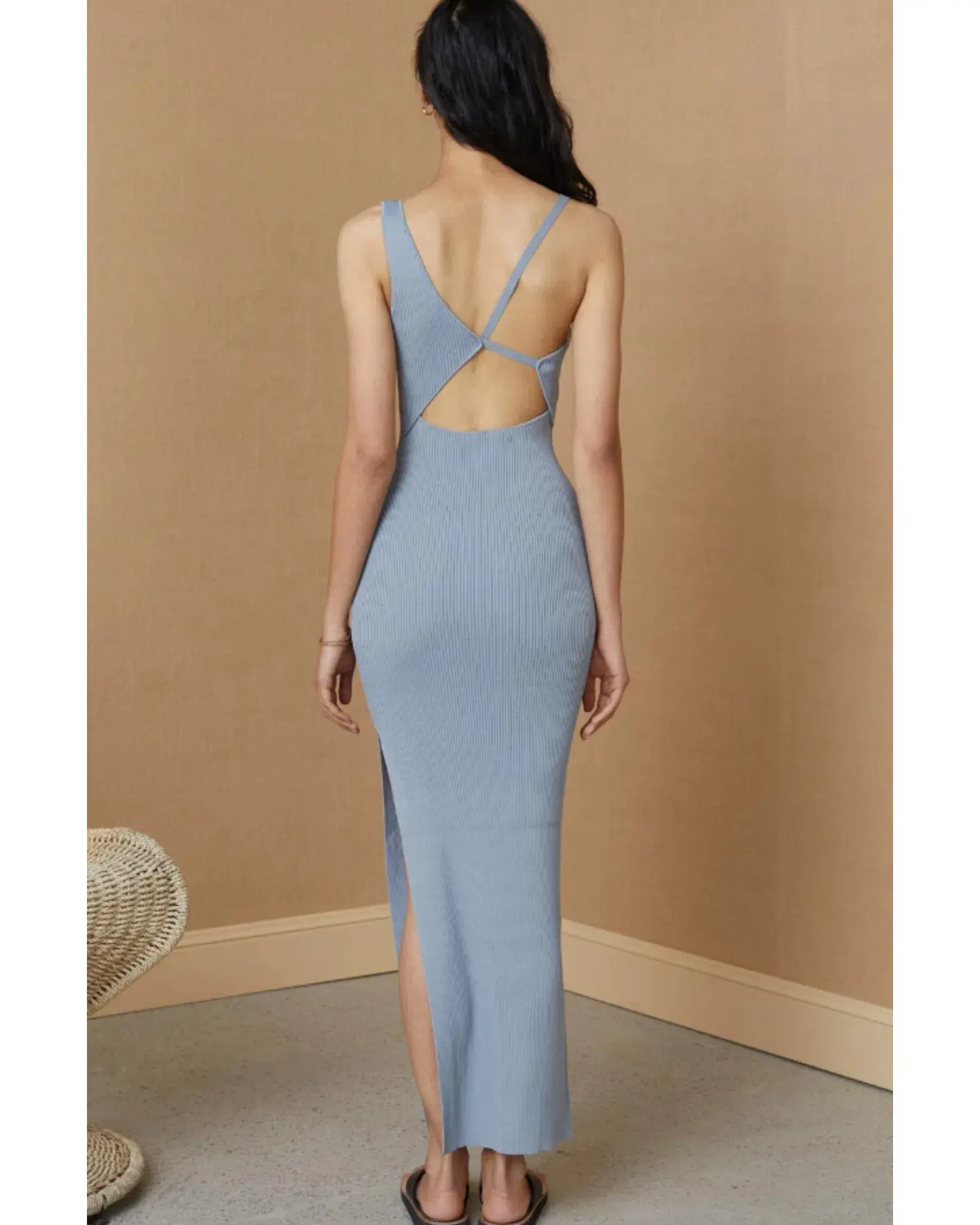 Bec & Bridge Harper Midi Dress Blue Size AU 6 - Image 3