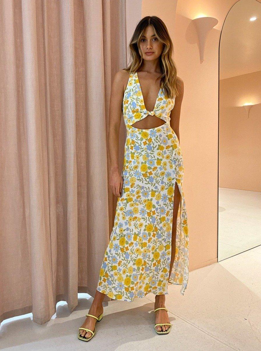 Bec and Bridge Cali Sun Maxi Dress Print Size 10 - Image 6