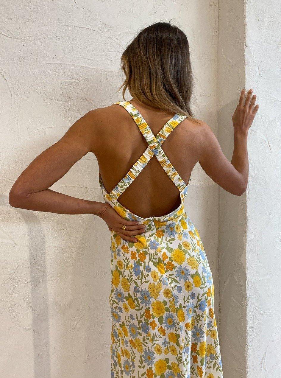 Bec and Bridge Cali Sun Maxi Dress Print Size 10 - Image 4