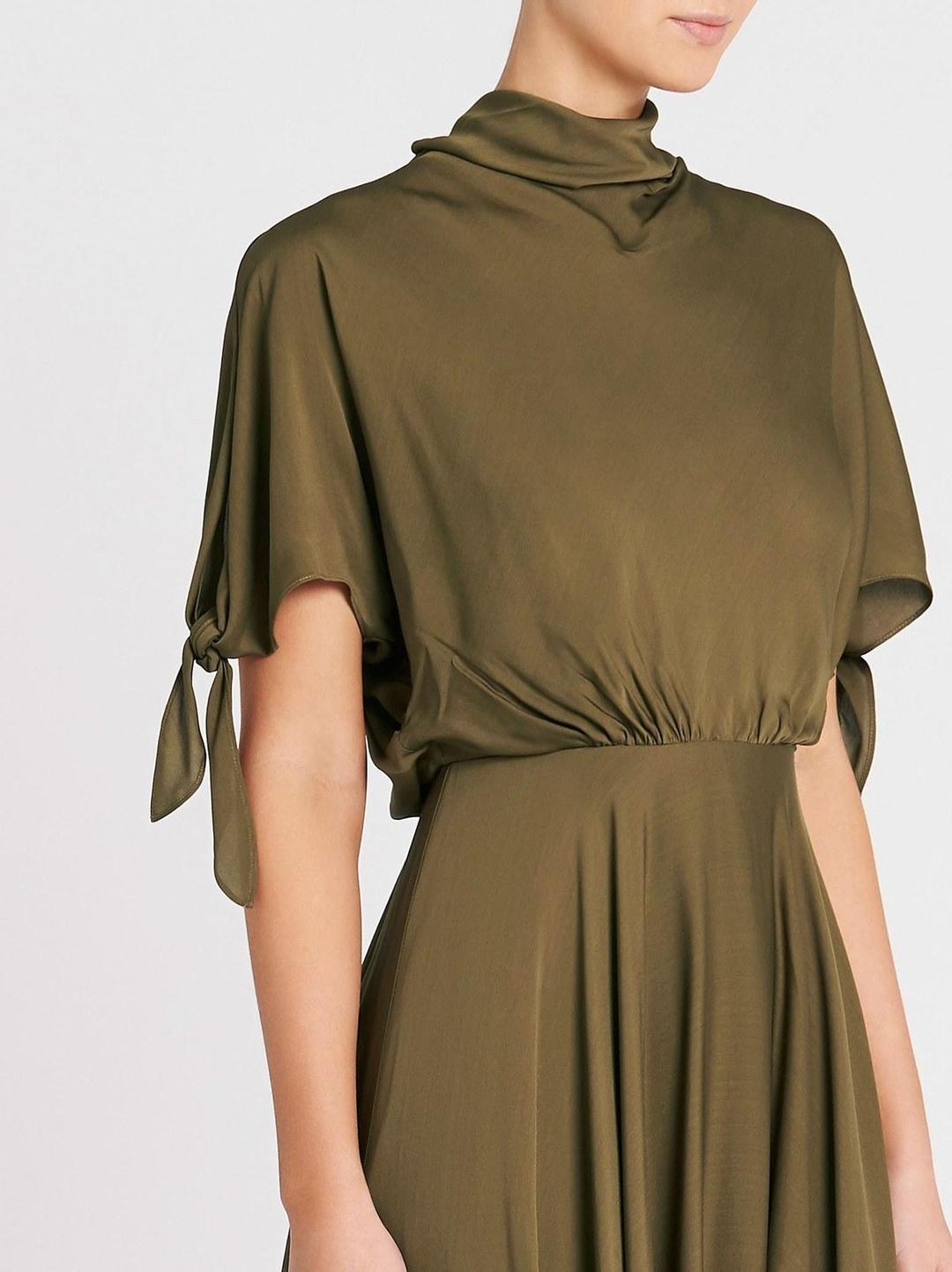 Camilla and Marc Teresa Midi Dress Green Size 8 for rent on The Volte - main image