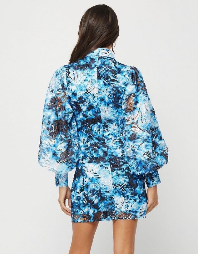 Mossman The High Rise Mini Dress Print Size 10 - Image 3