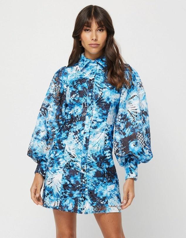 Mossman The High Rise Mini Dress Print Size 10 - Image 2