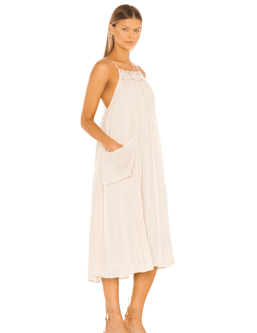 Spell Harmony Strappy Dress Cream Size 8 - Image 2