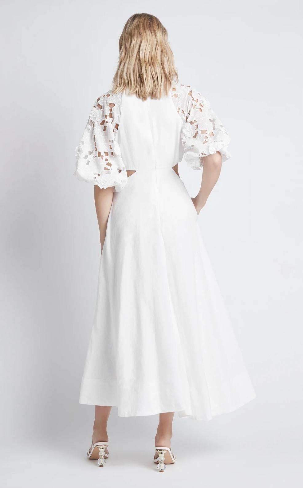 Sheike Ava Maxi Dress White Size 6 - Image 3