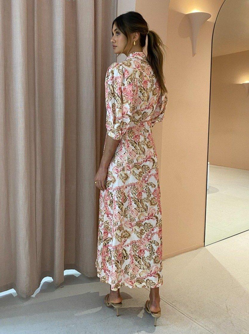 Significant Other Deanna Dress Maxi Dress Print Size 10 - Image 4