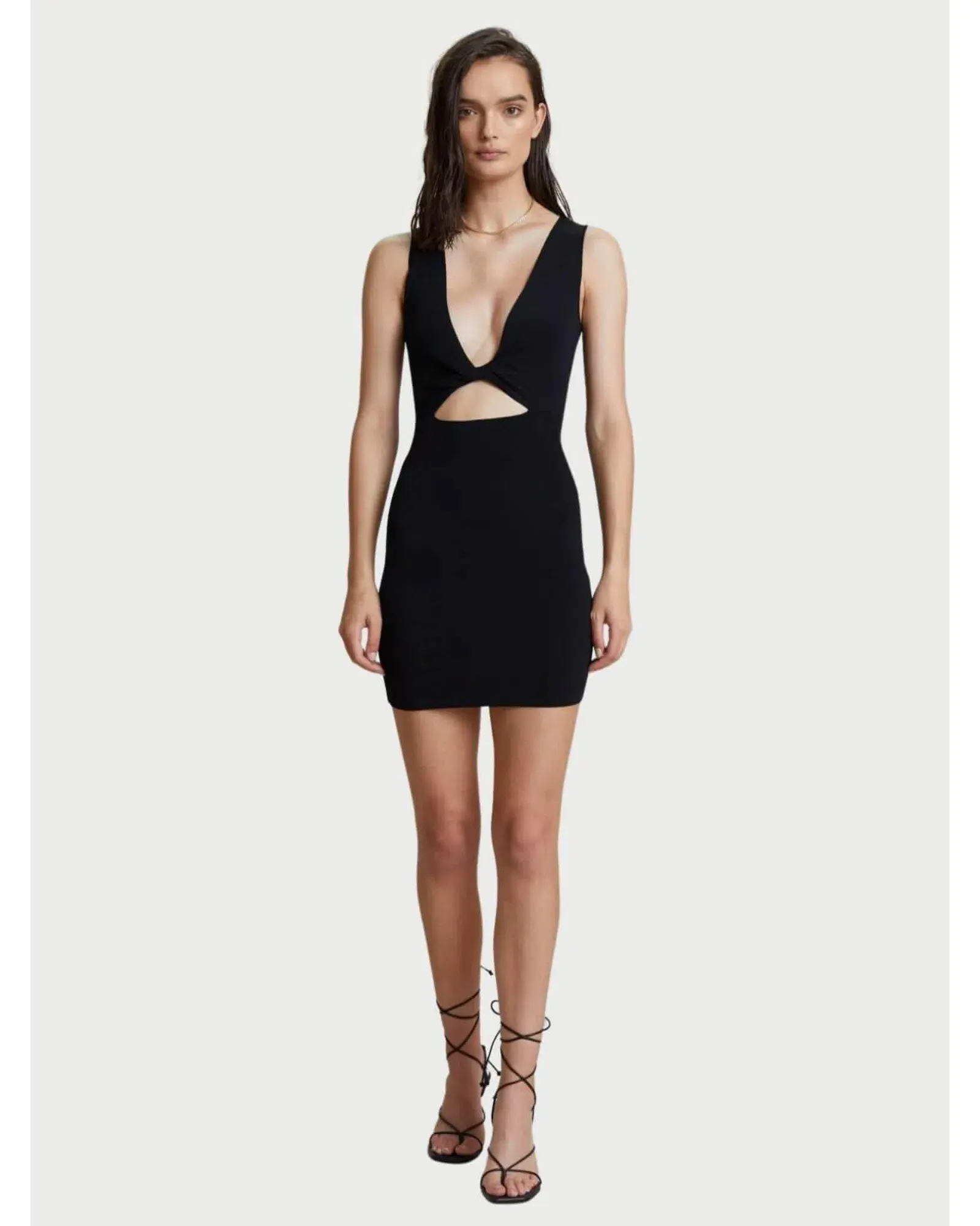 Bec & Bridge Sorbet Reversible Mini Dress Black Size AU 6 - Image 1
