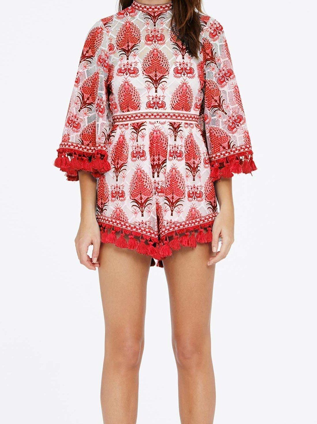 Alice McCall Young Hearts Run Free Playsuit Print Size 6 - Image 2