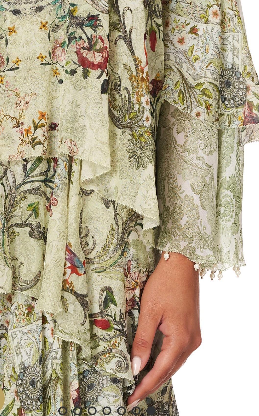 Camilla Brick Lane Beauty Asymmetrical Ruffle Dress Print Size 14 - Image 4