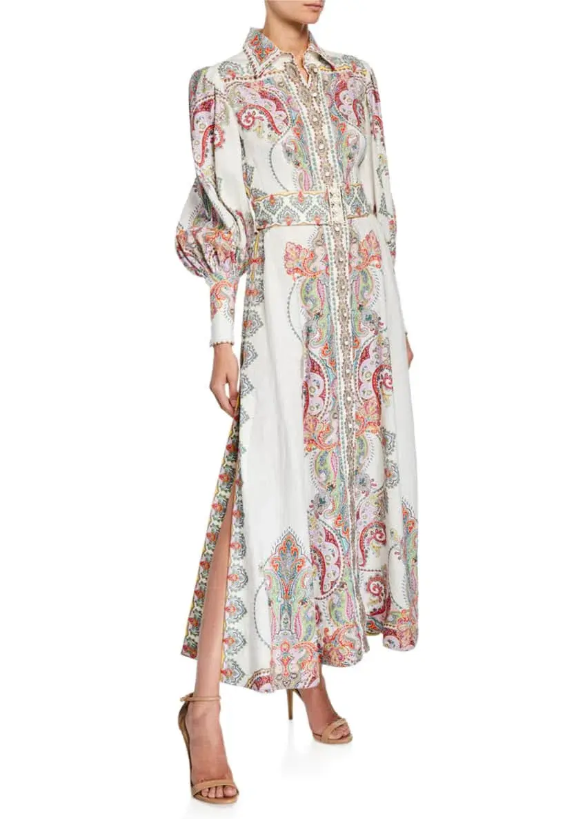 Zimmermann Ninety-Six Filigree Long Dress Size 3/ AU 14 - Image 3