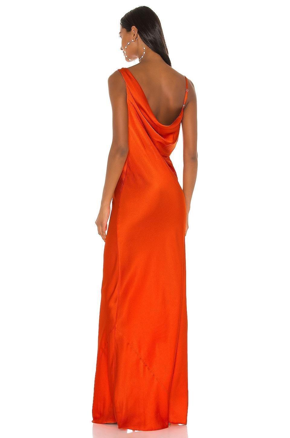 Jay Godfrey Justine Dress Orange Size 6 - Image 2