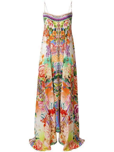  Camilla Flower Hour Full Hem Long Dress Print Size 8 - Image 3