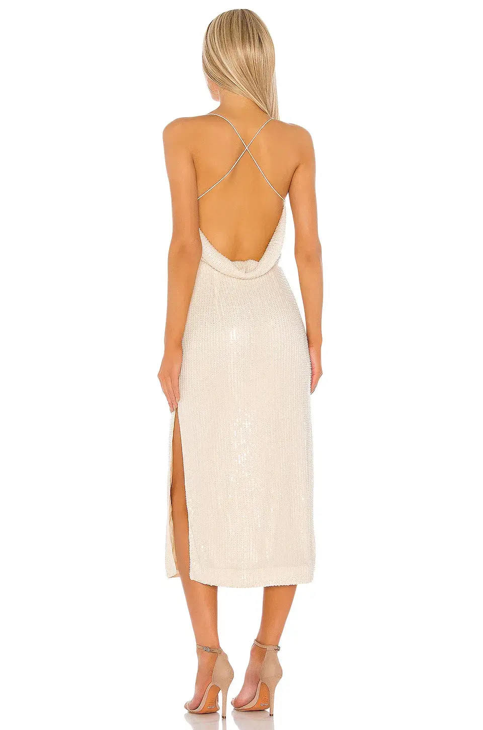 MISHA Devon Dress Champagne Size 8/S - Image 3